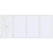 REHAU OPTIMUM EURO-DESIGN 70 4000x1800 mm RAL 9016 Traffic white beidseitig REHAU OPTIMUM EURO-DESIGN 70 4000x1800 mm RAL 9016 Traffic white beidseitig