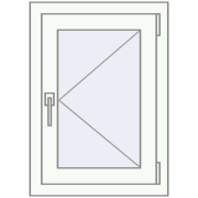 REHAU EURO70 500x700 mm RAL 9016 Traffic white beidseitig REHAU EURO70 500x700 mm RAL 9016 Traffic white beidseitig