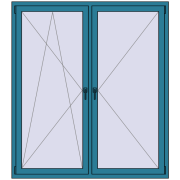 REHAU BRILLANT 1600x1800 mm BRILLIANT_BLUE beidseitig REHAU BRILLANT 1600x1800 mm BRILLIANT_BLUE beidseitig