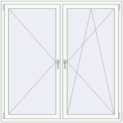 REHAU BRILLANT 1630x1630 mm RAL 9016 Traffic white beidseitig REHAU BRILLANT 1630x1630 mm RAL 9016 Traffic white beidseitig