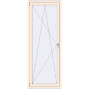 Kipp und Drehfenster 800x2100 mm REHAU SYNEGO MD 80 CREAME_WHITE_50L-2 beidseitig