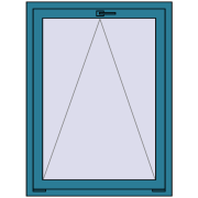 REHAU EURO70 900x1200 mm BRILLIANT_BLUE beidseitig REHAU EURO70 900x1200 mm BRILLIANT_BLUE beidseitig