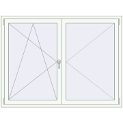 REHAU BRILLANT 1650x1250 mm RAL 9016 Traffic white beidseitig REHAU BRILLANT 1650x1250 mm RAL 9016 Traffic white beidseitig