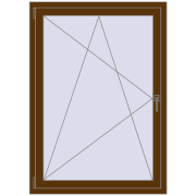 REHAU EURO70 1000x1400 mm WALNUT beidseitig