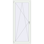 Kipp und Drehfenster 800x2100 mm REHAU SYNEGO MD 80 RAL 9016 Traffic white beidseitig
